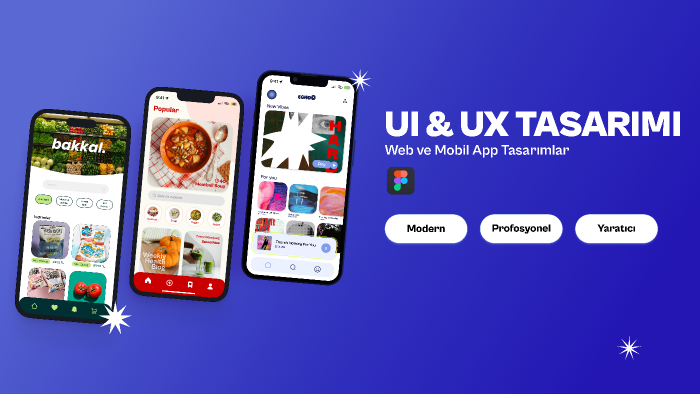 modern ve yaratıcı web/mobil arayüzler tasarlayabilirim