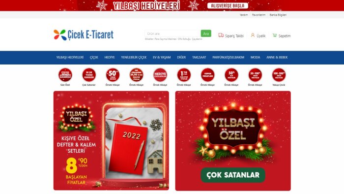 çiçekciler için anahtar teslim site yapıyorum