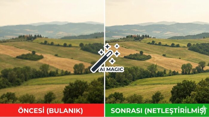 bulanık ve düşük kaliteli fotoğraflarınızı netleştiririm