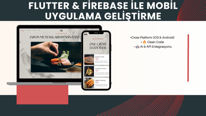 Flutter ve Firebase ile mobil uygulama geliştiririm
