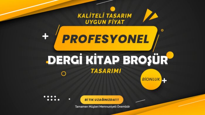 dergi, kitapçık vb. işleri yaparım