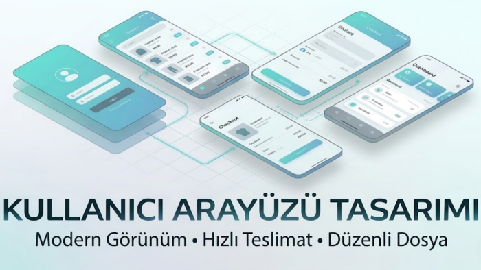 markanız için modern ve kullanıcı dostu arayüzler tasarlarım