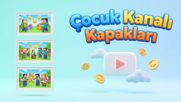 çocuk kanalları için profesyonel thumbnail(kapak) yaparım