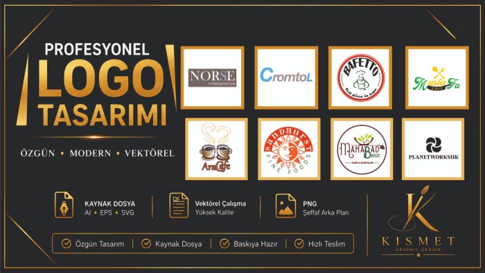 özgün ve profesyonel logo tasarımları yaparım