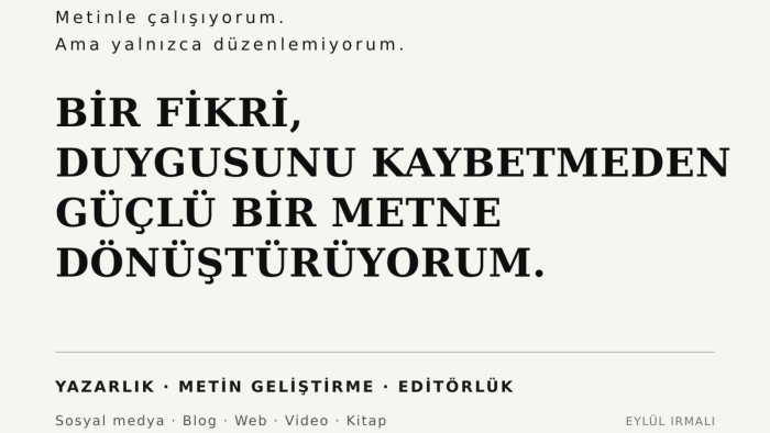 markanız için özgün ve etkili içerik metinleri yazarım