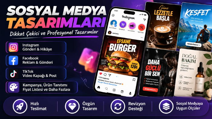 sosyal medya için etkili görseller hazırlarım