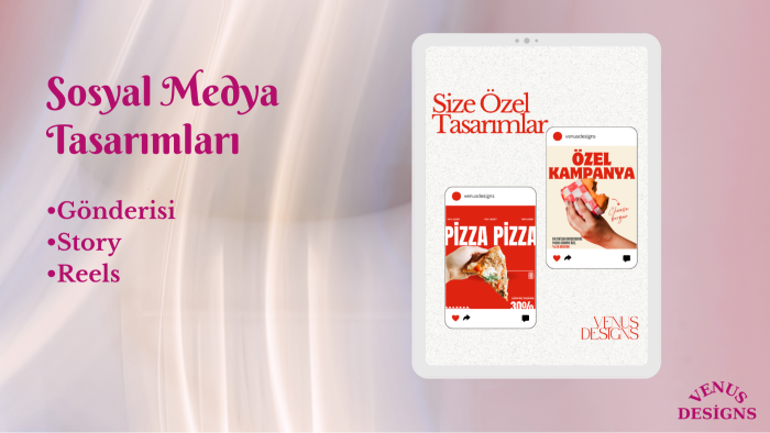 sosyal medyanıza tasarım yapıyorum
