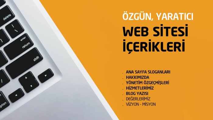 Seo’ya uygun ve kapsamlı web sitesi içerikleri yazarım