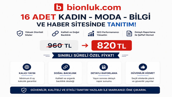 16 adet sitede kalıcı tanıtım yazınızı yayınlarım
