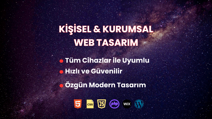  web sitenizi tasarlarım