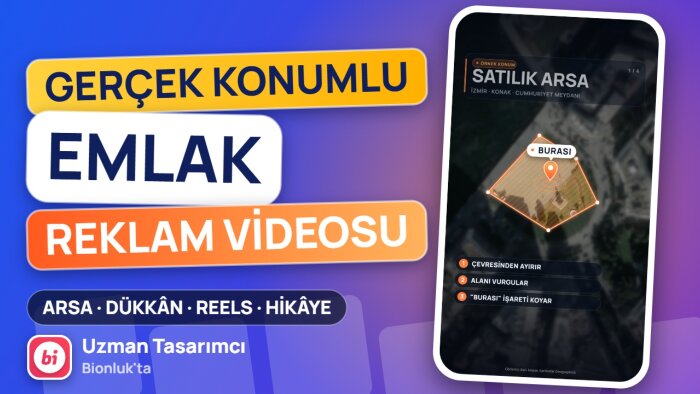 emlak ilanınız için harita reklam videosu hazırlarım