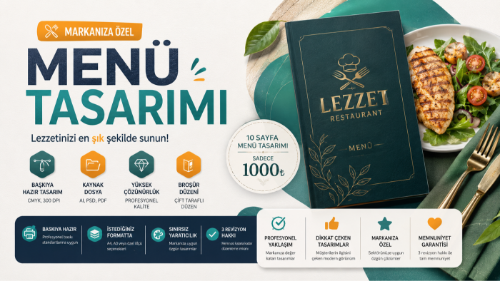 menu tasarımınızı yapabilirim