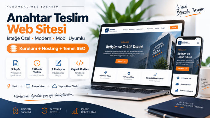kişiye özel anahtar teslim websitesi yapıyorum