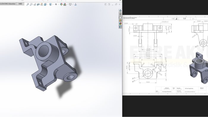 Solidwork ile 2 ve 3 boyutlu çizim yapabilirim