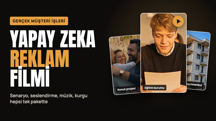 yapay zeka ile sinematik reklam filmi hazırlarım