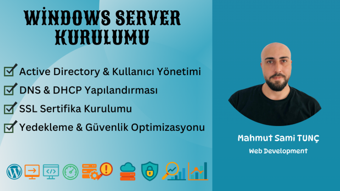 windows sunucu kurulumu ve danışmanlık hizmetleri sağlıyorum