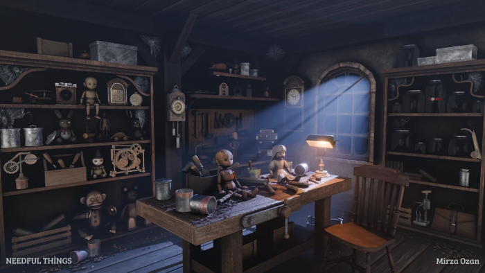 oyunlar için game-ready 3D prop modellerim