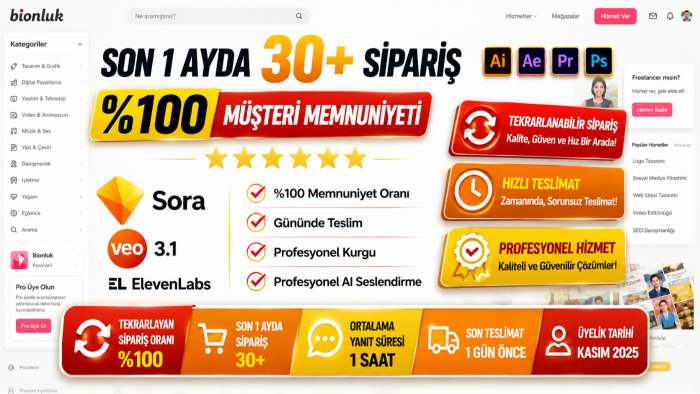 ürününüz için satış odaklı reklam videoları hazırlarım