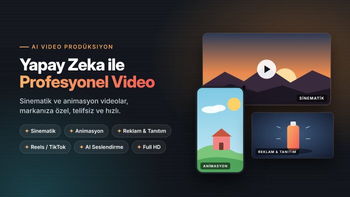 uygulamanız için ai ile videolar hazırlarım