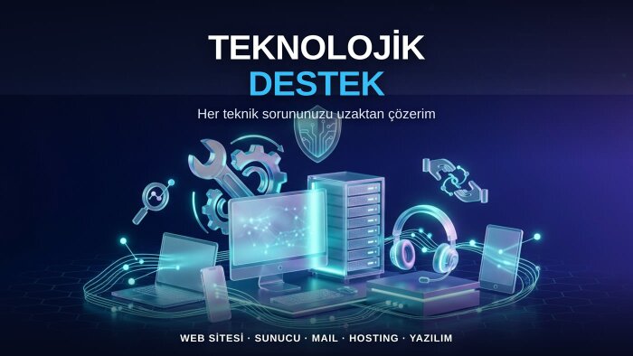 web, sunucu ve yazılım teknik sorunlarınızı çözerim