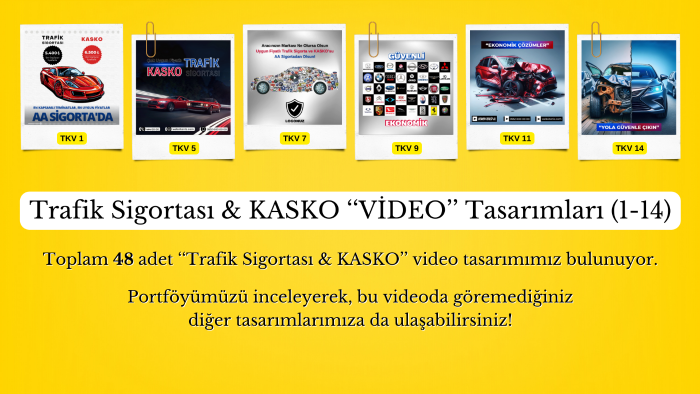 dikkat çekici trafik sigortası kasko videoları yapabilirim