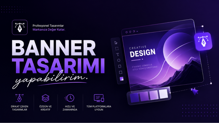 dikkat çekici ve modern banner tasarımları oluştururum