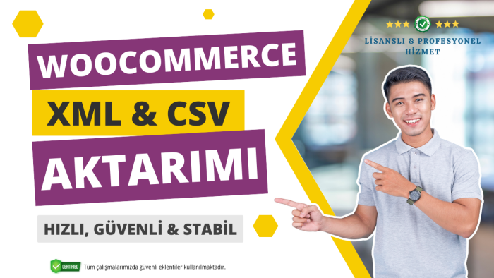 Wordpress & WooCommerce ürün aktarım (Xml,Csv,Excel) yaparım