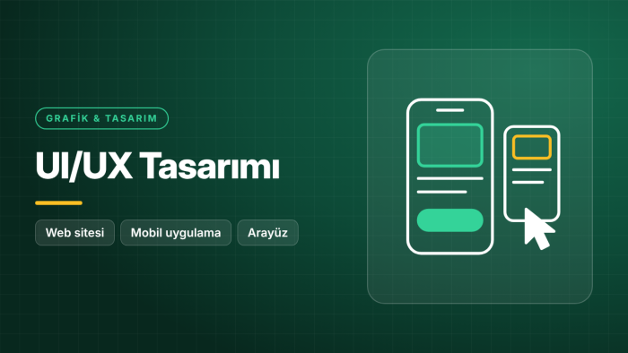 web sitesi ve mobil uygulamanız için UI/UX tasarımı yaparım