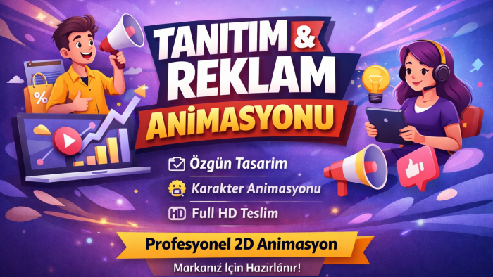 markanız için profesyonel 2d reklam animasyonu hazırlarım