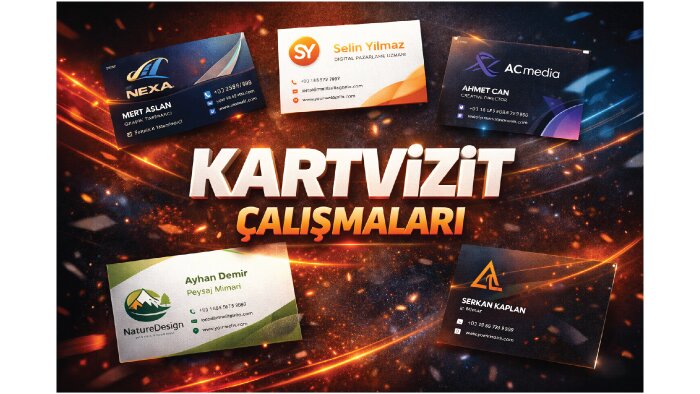 size en uygun kartviziti tasarlarım