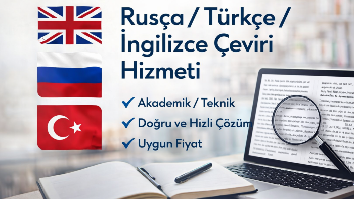 Rusça Türkçe ve İngilizce çevirileri yapıyorum