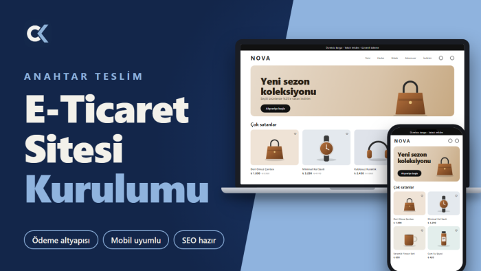 markanıza özel e-ticaret sitesi kurabilirim