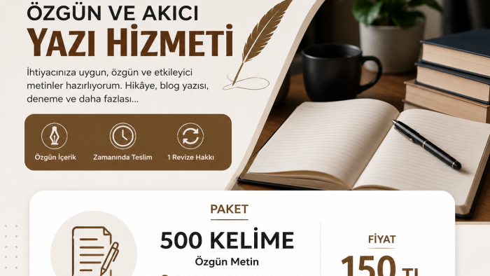  hayal gücümle yazarım