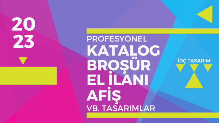 istediğiniz şekilde afiş, broşür, katalog tasarlayabilirim