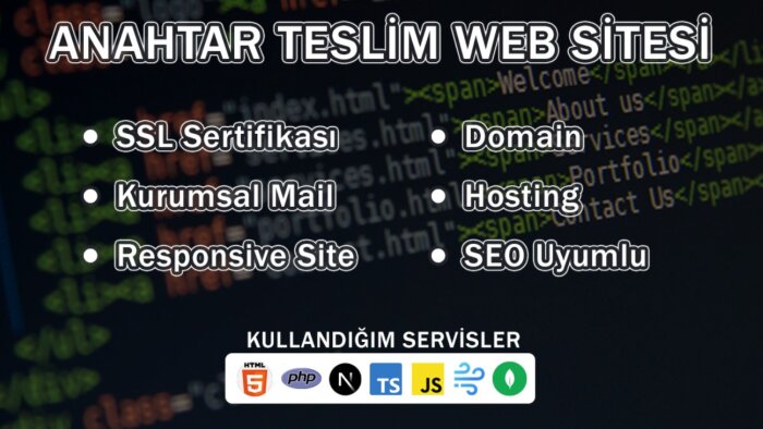 html veya farklı kodlarla sizin için özel web sitesi yaparım