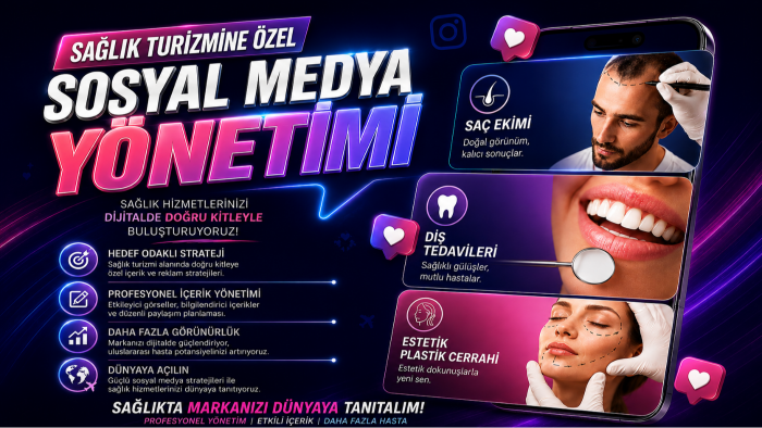 sağlık turizmi saç ekimi, diş ve estetik hesap yönetirim