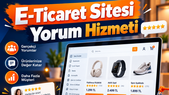 e-ticaret siteniz ürünlerine 100 adet yorum hizmeti veririm