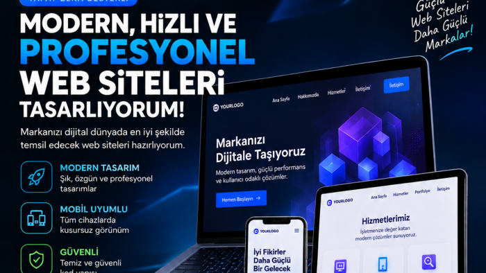 web siteleri geliştiririm