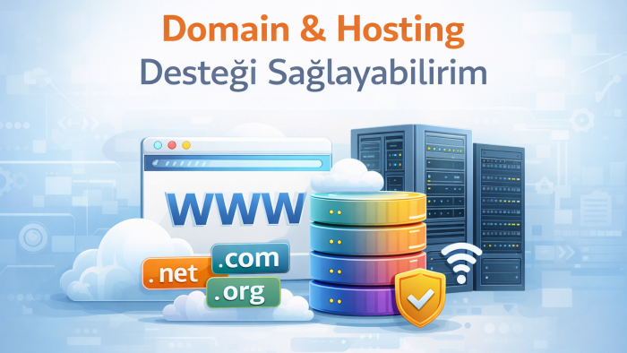 sitenizin hosting & domain işlemlerini yaparım