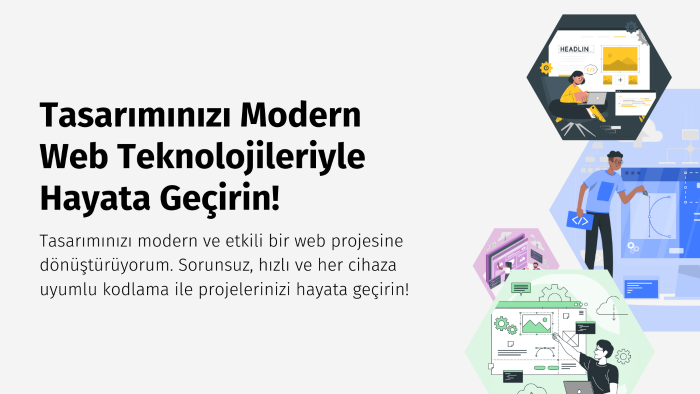 web tasarımlarınızı profesyonelce HTML & CSS'e kodluyorum