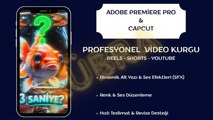 dinamik Reels, Shorts & YouTube kurgusu yapabilirim