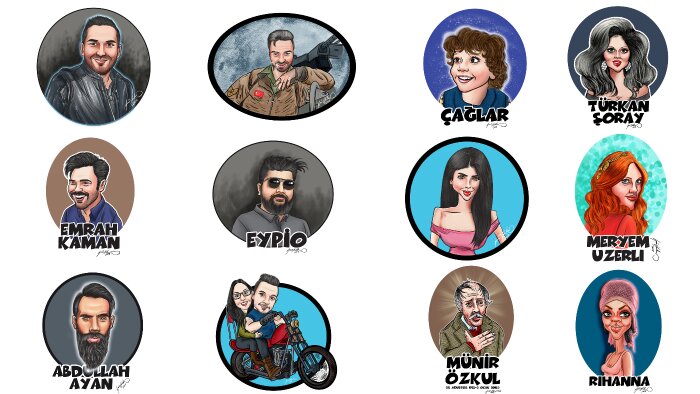 kişiye özel konsept karikatür ve profil resmi yapabilirim