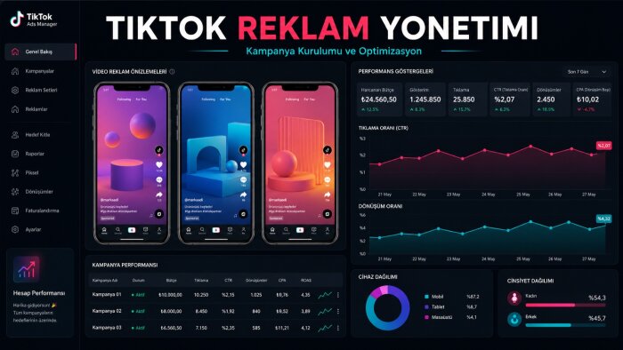 TikTok reklamlarınızı kurar ve yönetirim