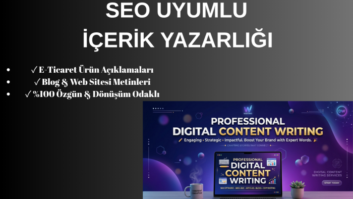 SEO uyumlu dikkat çekici e-ticaret ve blog metinleri yazarım