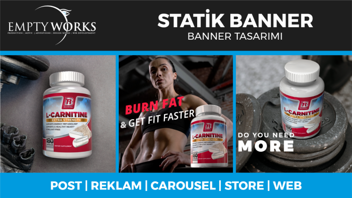 dijital platformlarınız için statik banner hazırlayabilirim