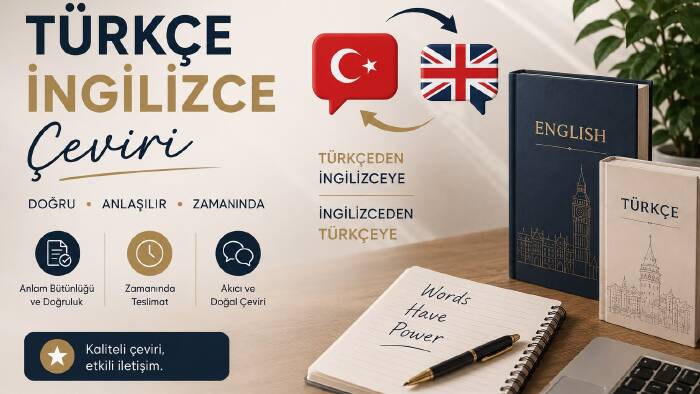 Türkçe - İngilizce, İngilizce - Türkçe çeviri yapabilirim