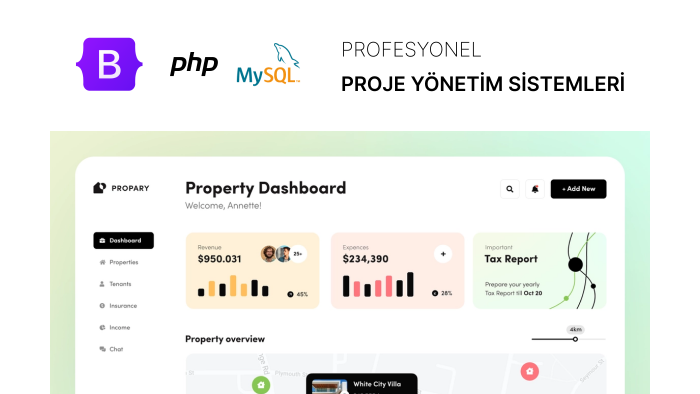 profesyonel olarak crm ve proje yönetim sitesi yapabilirim