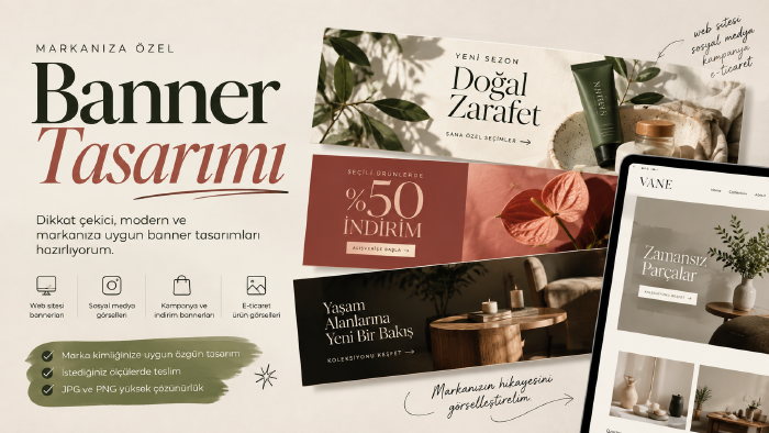 reklam ve banner tasarımları hazırlıyorum