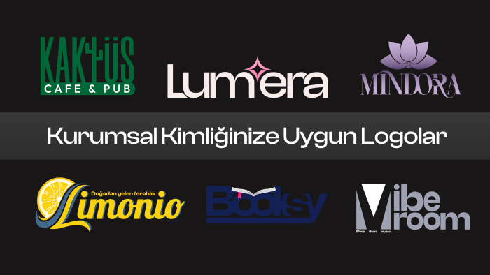 kimliğinize en uygun logoları tasarlayabilirim