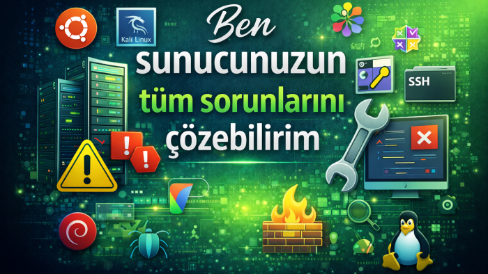 sunucunuzun tüm sorunlarını çözebilirim